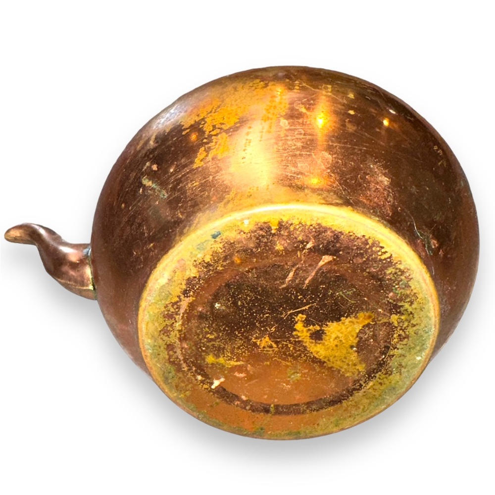 Vintage Rustic Copper Tea Kettle - Picture 6 of 7